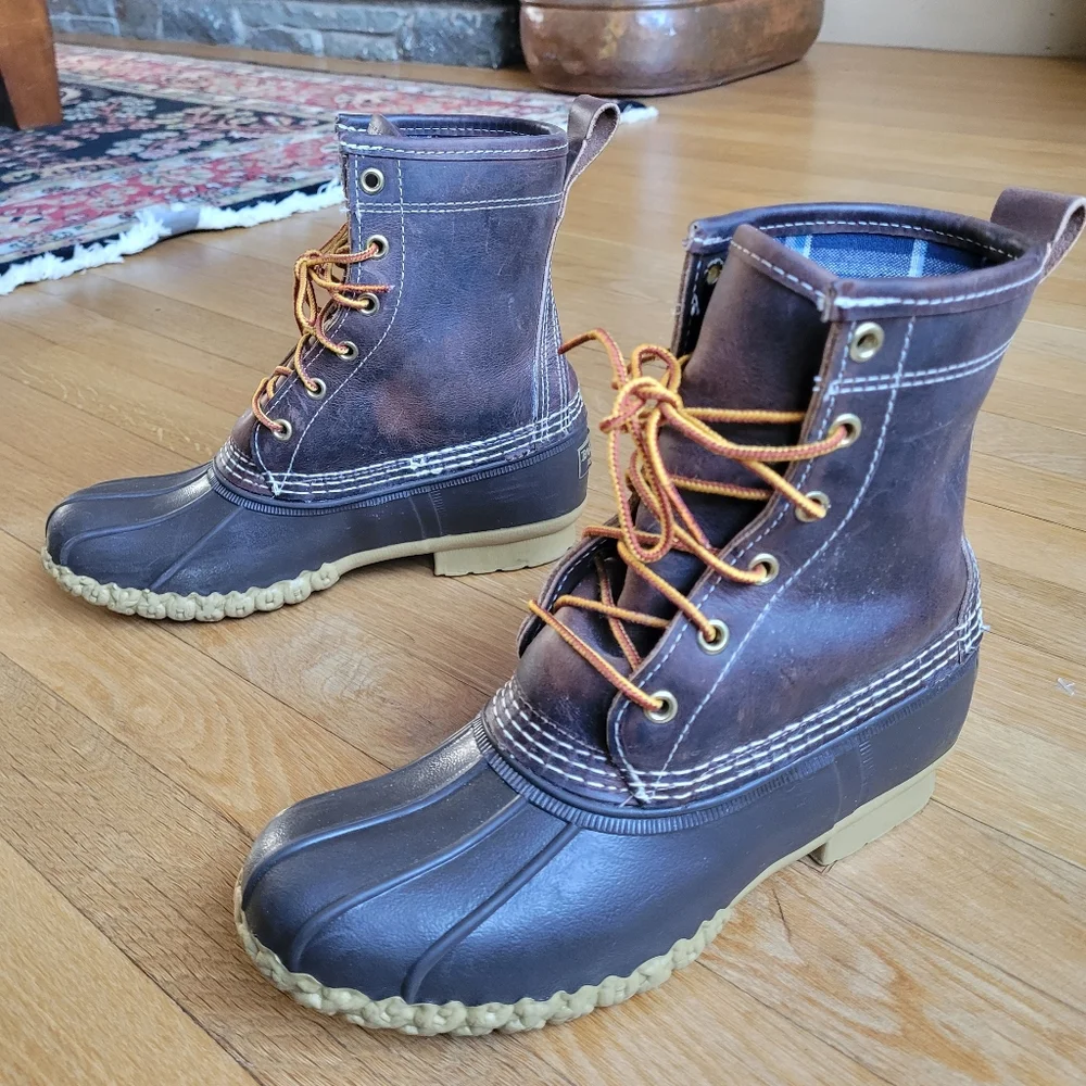 L.L.Bean Plaid Flannel Lined 8